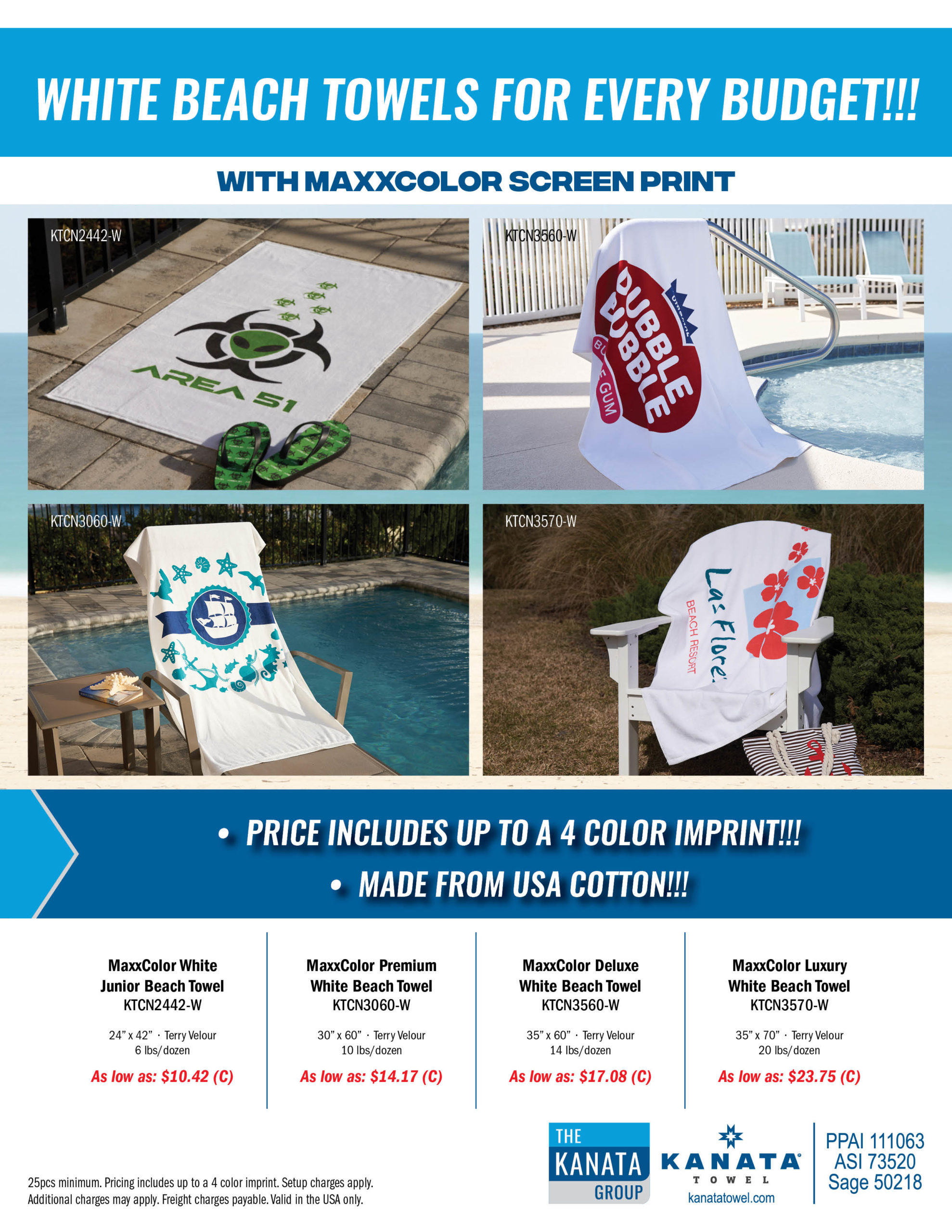 White Beach Towels For Every Budget!